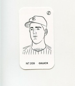 #LK.2618 PAT GILLICK Variant "A" Spot The Winner Baseball Game Card