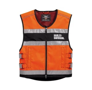 Harley-Davidson Hi-Visibility Reflective Vest Warnweste Gr. S - Orange, Weste - Bild 1 von 3