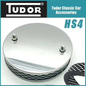Pancake Stainless Steel like chrome Air filter For SU HS4 1 1/2 inch - Picture 1 of 5