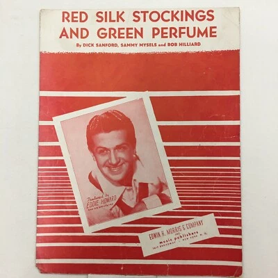 "MEIAS DE SEDA VERMELHA E PERFUME VERDE" ©1947 Partituras Vintage Piano Sanford - Imagem 1 de 4