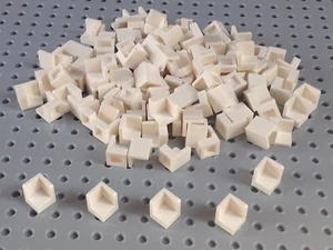 Lego White 1x1x1 Tile Corner Panel Brick Rounded Corner (6231) x10 NEW Star Wars - Picture 1 of 1
