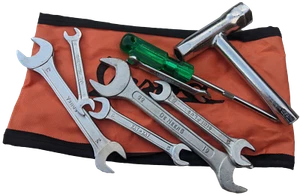 ukscooters VESPA PRÁCTICO KIT DE HERRAMIENTAS CON BOLSA TEJIDA FUERTE MELOCOTÓN NUEVO COLOR VARÍA - Imagen 1 de 3