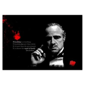 Fotomural no tejido papel pintado mural cita de la película El padrino n.º H96_TV - Imagen 1 de 18