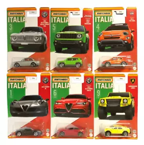 MATCHBOX SERIE ITALIA COMPLETA 6 PEZZI MATTEL HFF65 - Foto 1 di 7