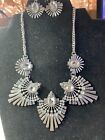 Paparazzi Miss You-niverse - Silver White Short Necklace With Earrings New!