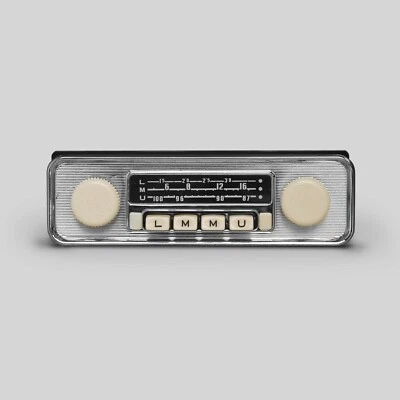 VW ФОЛЬКСВАГЕН ЖУК КАРМАН GHIA ПОЗДНО ОТСЕК АВТОБУС РАДИО BLUETOOTH USB СЛОНОВОЙ КОСТИ - Изображение 1 из 4