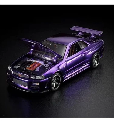 Hot Wheels Red Line Club RLC 2020 Club Car NISSAN SKYLINE GT-R (BNR34) PURPLE. - Image 1 of 4
