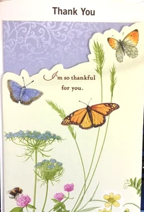 Tarjeta de GRACIAS Nature's Sketchbook, "Estoy tan agradecido por ti" sello NS16 - Imagen 1 de 6