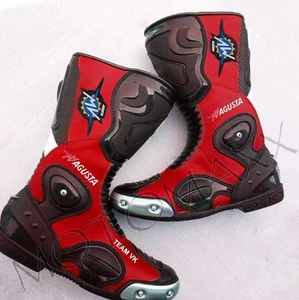 MV AGUSTA LEATHER MOTORBIKE BOOT - Picture 1 of 2