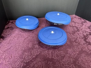 Rubbermaid Servin Saver Food Storage Container with Vented Lid Stackable 3 Set - Picture 1 of 12