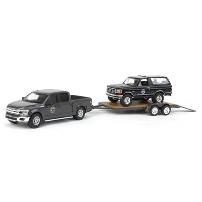 1/64 Ford F-150 & BRONCO Rimorchio Montana Bestiame Assoc. Hitch & 11 31150-C - Immagine 1 di 4