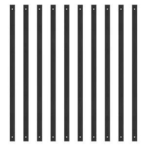 Paquete de 40 balaustres metálicos para cubierta/escaleras 32" negros con herrajes de montaje - caja abierta - Imagen 1 de 8