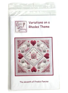 Variations On A Rhodos Motiv Stickmuster Herzen Freda’s Fancy Stitch 11. - Bild 1 von 3