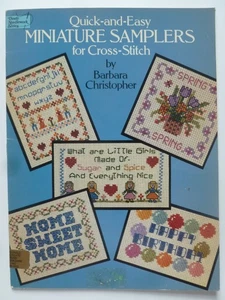 Quick-and-Easy MINIATURE SAMPLERS for Cross-Stitch - Embroidery Patterns - Picture 1 of 10