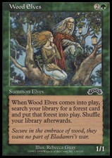 Magic the Gathering MTG Wood Elves (130) Exodus   LP