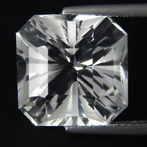 14.30Cts Natürlicher faszinierender weißer Topas Radiant Magic Cut Kollektion Edelstein - Bild 1 von 4
