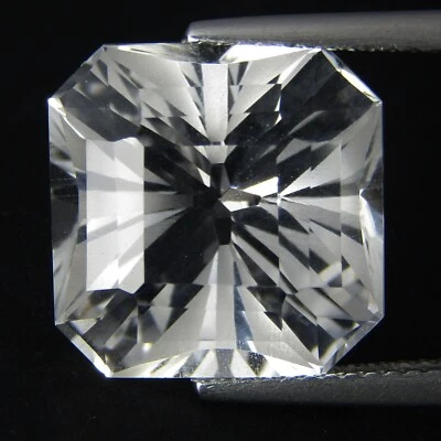 Piedras preciosas colección corte mágico radiante topacio blanco hipnotizante natural de 14,30 quilates Foto 1 de 4