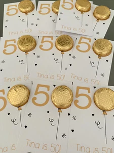 CARTE CIOCCOLATO! Carte a tema 'Milestone Date' con cioccolatini. Personalizza! - Foto 1 di 3