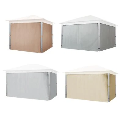 4 Seitenwände für Gartenpavillon Sunset Premium von TOOLPORT Ersatz Seitenteile