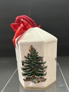 Spode Árbol de Navidad Linterna Adorno Hexágono # 8 En Serie Hueso China Inglaterra🎄 - Imagen 1 de 4