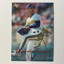 BBM Card 1995 Shigetoshi Hasegawa Orix BlueWave Mariners Angels printed auto No5