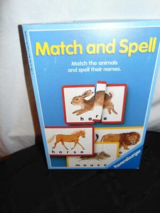 Vintage 1987 RAVENSBURGER Match And Spell Animals Game Age 5-8 1-4 Players - Picture 1 of 6