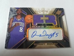 QUINCY DOUBY 2006-07 SPX Spectrum #144 Rookie RC Auto Jersey Card/25!! Kings