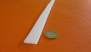 UHMW White Bar, 1/8" Thick x 3/4" Width x 36" Long, 4 pcs - Picture 1 of 5