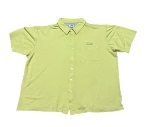 Horny Toad short sleeve polo lime green yellow L embroidered helicopter light - Picture 1 of 13