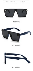GERY JACK Unisex Fashion Retro Polarized Glasses Sunshade Sunglasses GJ1301-4 - Picture 1 of 1