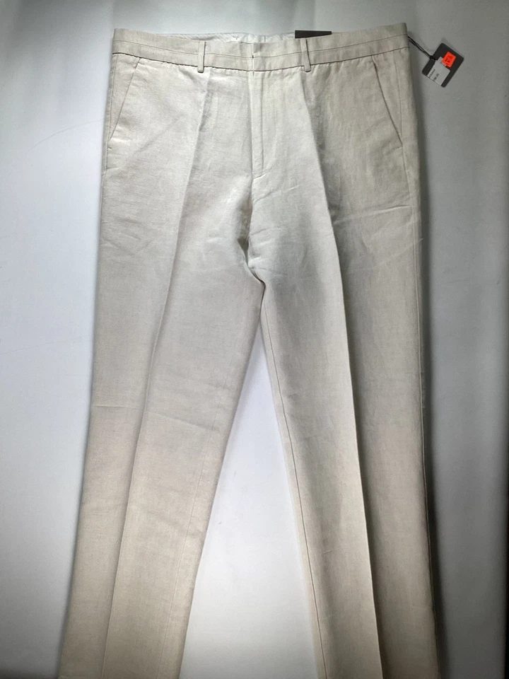 Pantalones Hombre Martin Gordon Beige Lino 40W NUEVO Foto 1 de 4