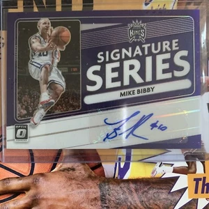 2020-21 Donruss Optic Mike Bibby Signature Series Prizm Auto #SS-MBI  👑🇺🇸💵 - Picture 1 of 2
