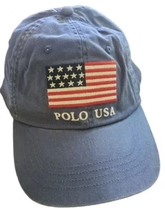 Polo Ralph Lauren Blue Adjustable Baseball Cap MSRP $65 - Picture 1 of 4