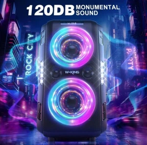 W-KING T9-PRO 250W Bluetooth Party Speaker – 120dB Sound, Deep Bass, Waterproof - Picture 1 of 9