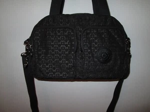 KIPLING Cool Defea Umhängetasche schwarz bedruckt Signature Emb * 1 x benutzt - Bild 1 von 7