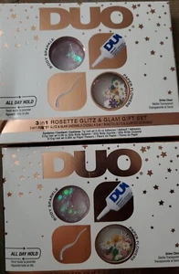 2 DUO 3 in 1 Rosette Glitz & Glam Gift Set Adhesive, Body Sparkle, Paper Flowers - Picture 1 of 1