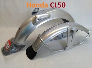 Honda CL50 Fender. SS50 CD50 CD70 CL70 Scramler Silver Front & Rear Mud guard - Picture 1 of 4