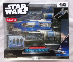REBEL U-WING W/ 4 FIGURES Micro Galaxy Squadron STAR WARS TARGET EXCLUSIVE 0129 - Picture 1 of 8