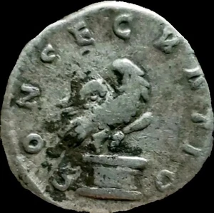 Antoninus Pius 138-161 AD,Silver Denarius. Eagle. Rare type . Roman Imperial - Picture 1 of 3