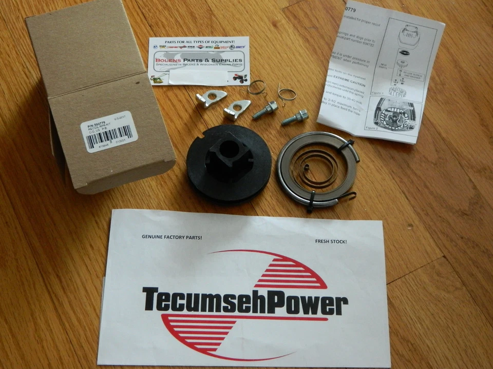 OEM Tecumseh recoil repair kit 590779 for 2 cycle TC300,TMO49XA drill  ice augur - Image 1 of 1