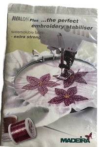 Madeira Avalon Plus Embroidery Stabiliser Extra Strong Water Soluble  1m x 50cm - Picture 1 of 2