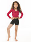Girls Childrens Black Shiny Dance Gym Sports Running Hot Pants Shorts KDT005