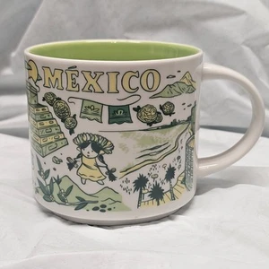 Starbucks Coffee MEXICO 14oz Mug Been There Series Globe Collection - Picture 1 of 5