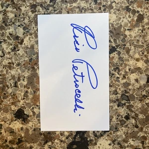Rico Petrocelli Signed 3x5 Index Card 2X All-Star, Boston Red Sox Hall Of Fame - Picture 1 of 1
