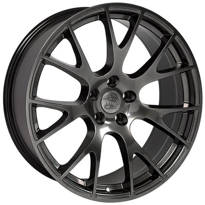 Hyper Black Wheel 22x10 for 2004-2009 Dodge Durango - RVO1297 - Image 1 of 3