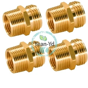 4PC American Standard 3/4GHT X 3/4NPT External Thread Brass Hose Threaded Joint - Picture 1 of 3