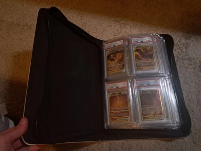 MORABTO分级卡片粘合剂,最多可容纳40张板卡4个口袋每页  — 第 1/4 张图片