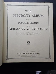 SCOTT Specialty Album-Germany, States, Colonies 1872-1951 - ALBUM ONLY/NO STAMPS - Picture 1 of 17