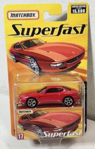 Matchbox Superfast Ferrari 456 GT Red Car 1/64 Toy Vehicle NEW - Picture 1 of 7