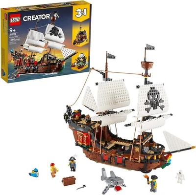 LEGO Creator 3-In-1 Pirate Ship Set 31109 CONVERTIBLE! FACTORY SEALED NIB - Image 1 of 4